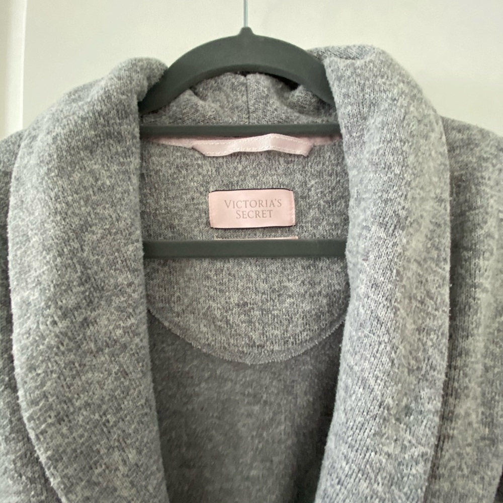 Victoria’s Secret Fuzzy Warm Gray Bathrobe